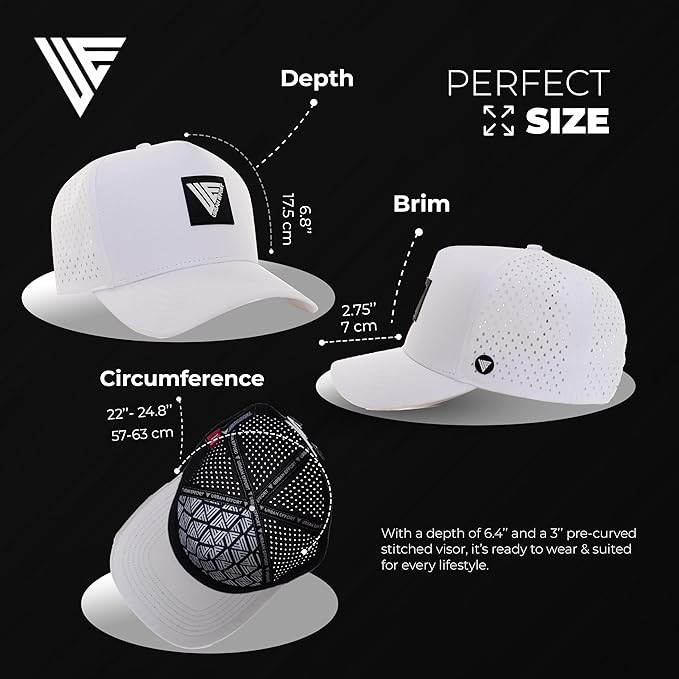 Urban Effort Hydro Performance Hat-Water-Resistant Baseball Cap-Men and Women-Great Snapback for Golf, Adventure,Lake,Workout