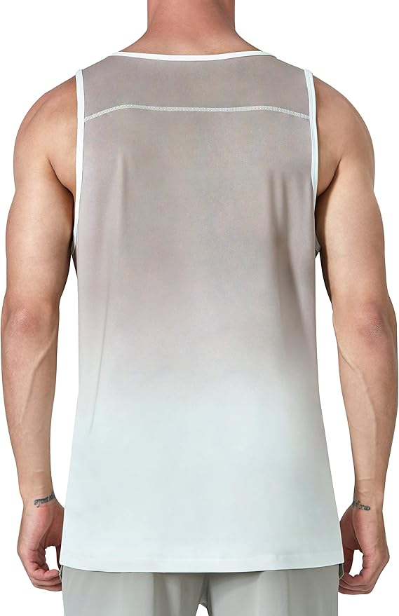 EZRUN Men's Quick Dry Sport Tank Top for Bodybuilding Gym Athletic Jogging Running,Fitness Training Workout Sleeveless Shirts