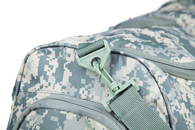 HYKING Gym Bag for Women & Men Tactical Duffle Military Weekender Work Out Lightweight Waterproof Sports Tote Shoe Pocket ACU