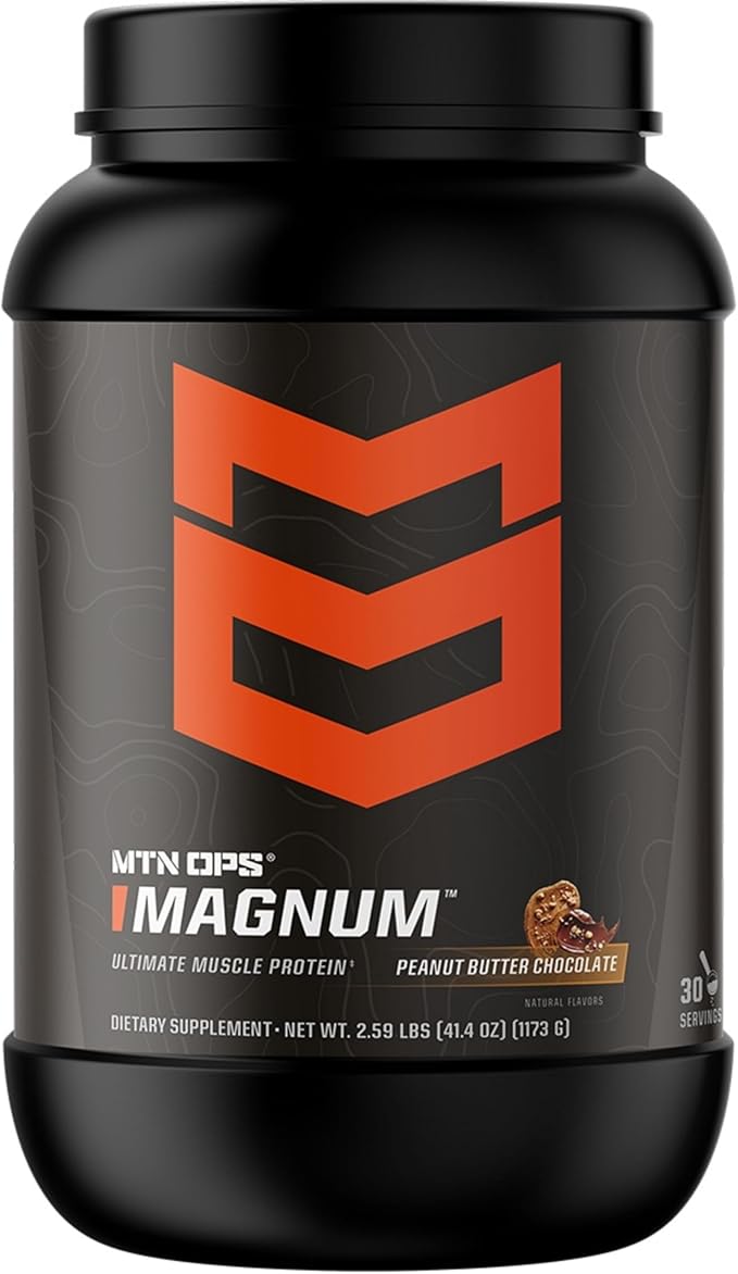 MTN OPS Magnum 100% Whey Isolate Protein Powder - 32 Servings, Peanut Butter Chocolate