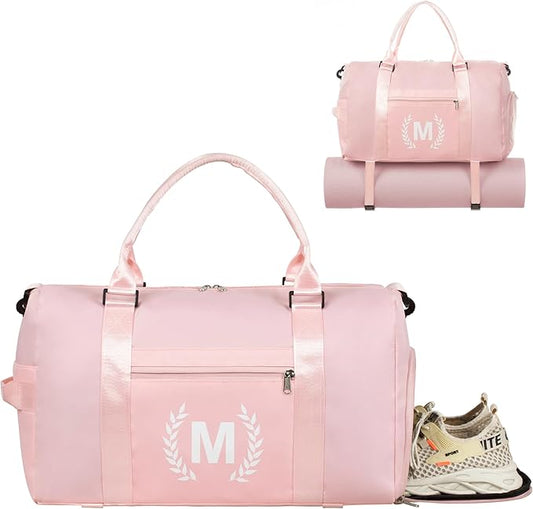 Gym Bag for Women Girls, Birthday Chrismas Gifts for Women Teen Girls Kids,Duffle Bag for Trave with Shoes Compartment, Overnight Weekender bag,Personal Present Gift for Daughter Niece Mom Friends