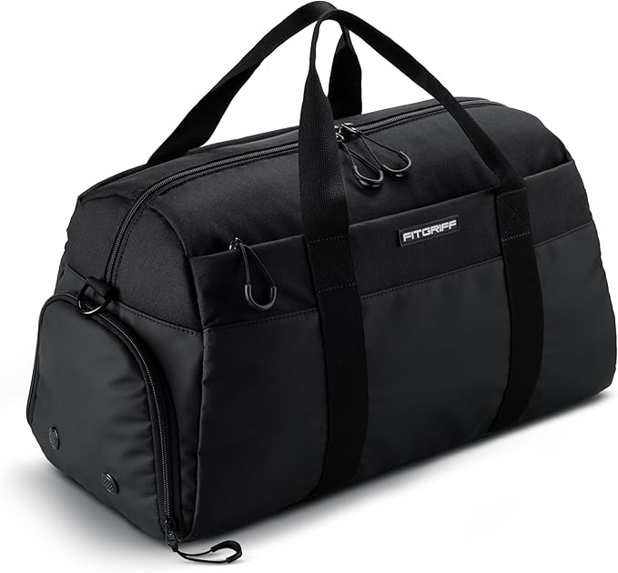 Fitgriff® Gym Bag V2 for Men and Women with Shoe & Wet Compartment - Duffle Bag for Travel, Sports, Fitness and Workout