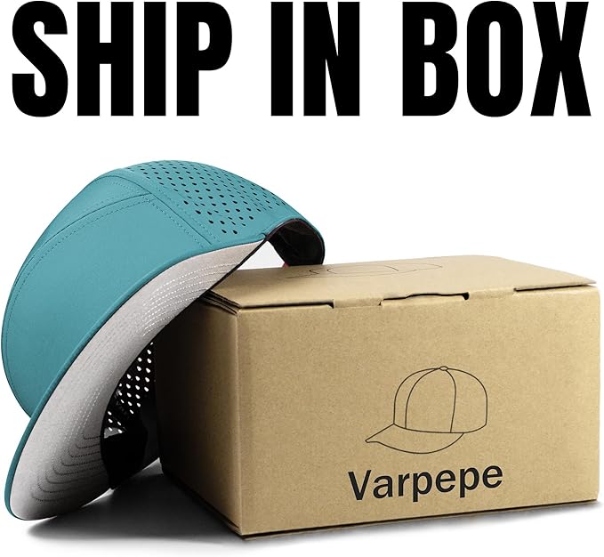 Performance Snapback Hats for Men Women,Flat Bill Cap,Golf,Running,Workout