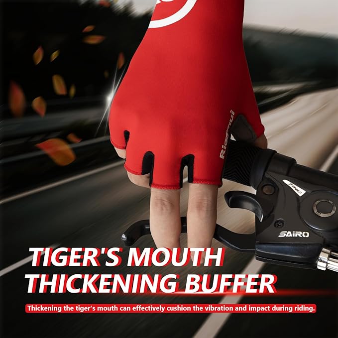 Cycling Gloves,Anti-Slip 5mm Padded Biking Gloves for Men Women Shock-Absorbing Summer Breathable for Road Bicycle Commuting