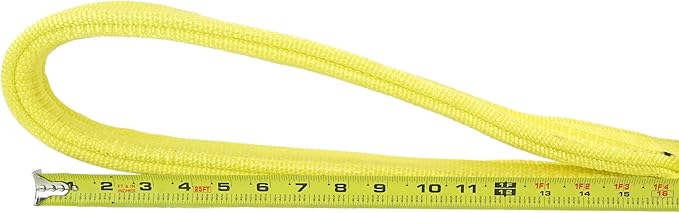 3 Ply Slings. Many Lengths in Listing! (USA Made), 3" x 25' Nylon Lifting Web Sling. 12,300 lbs Vertical, 9,900 Choker, 24,600 Basket, High Capacity Eye & Eye (3" x25')