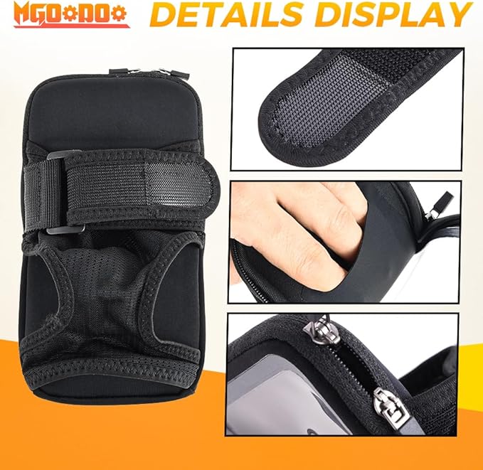 Phone Holder for Running, Wristbands and Forearm Phone Holder Compatible with iPhone 16/15/14/13/12/11 Plus Pro Max,for Ridding Jogging Running, Mobile Phone Armband Wrist Strap Bags Up to 6.9"