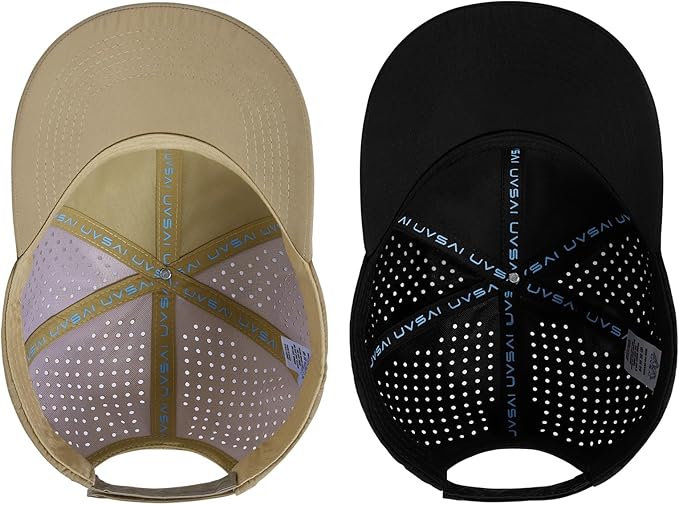 UPF 50+ Performance Water Resistant Baseball Cap Lightweight Breathable Hat Golf Running Boat Hiking for Men Women