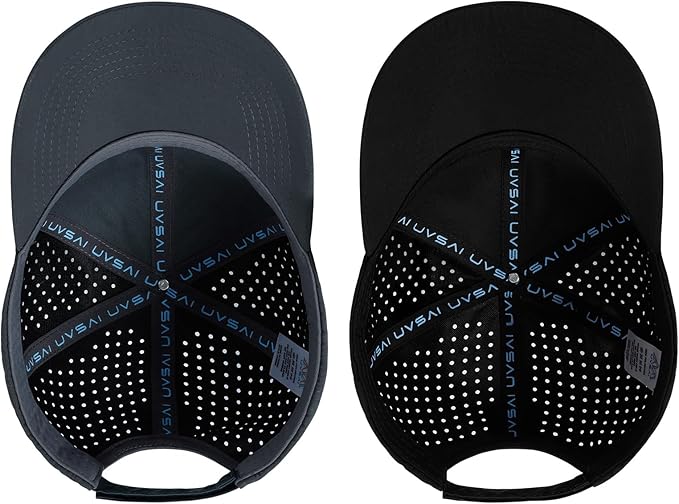 UPF 50+ Performance Water Resistant Baseball Cap Lightweight Breathable Hat Golf Running Boat Hiking for Men Women