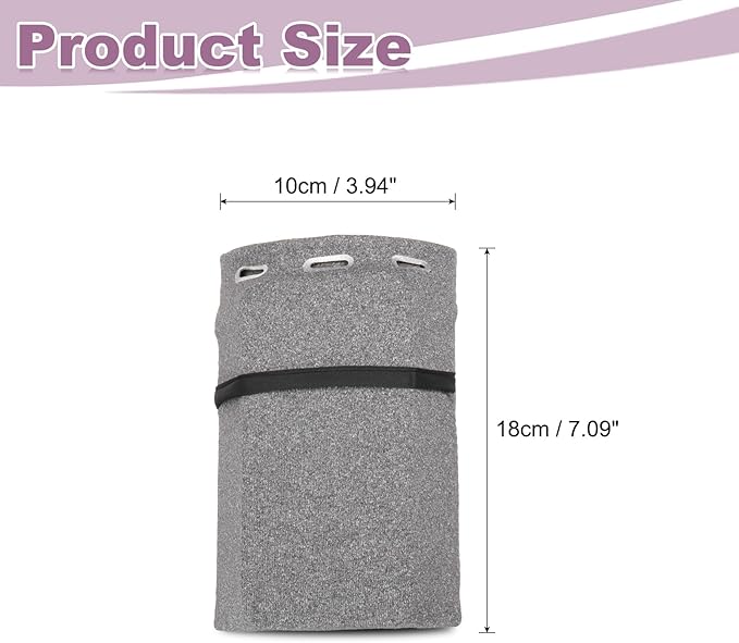 PATIKIL Universal Running Armband Sleeve 6.69"x4.33", Cell Phone Arm Bands Sleeve with Zipper Pocket for Key Earphones Credit Cards Sports Gym Workouts Exercise (M, Gray)