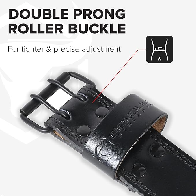 7mm Leather Weight Lifting Belt (IPF, USAPL, USPA, IPL USAW & IWF Approved) - 4" to 2” Tapered Premium Weightlifting Belt for Olympic Lifting, Powerlifting, Cross training, Gym, Workout & Weight Training - Weightlifting Belts for Men and Women