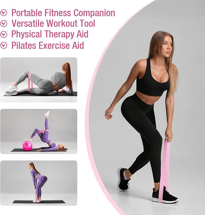 ASIEIT Home Pilates Kit for Women, Pilates Equipment with 5 Resistance Bands, 14'' Magic Circle, Pilates Ball and Ring Set, Pilates Essentials Kit for Home Toning, Strength and Flexibility