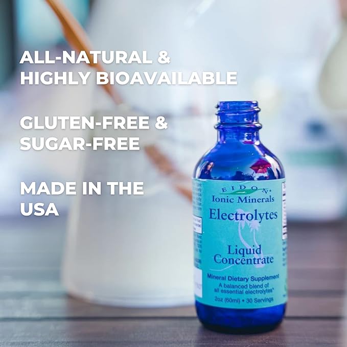 Eidon Electrolytes - Liquid Electrolyte Drops, Ionic Mineral Supplement to Add to Water, Replenish & Balance The Electrolyte Equilibrium, Hydration Support, Unsweetened Sugar Free - 2 oz
