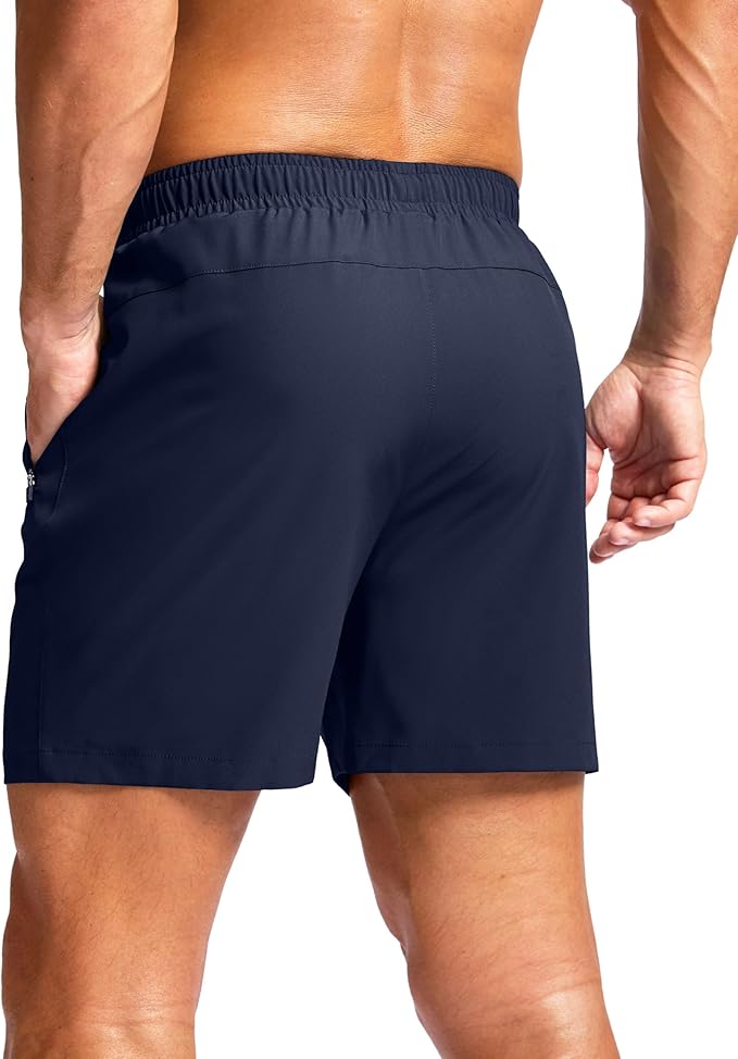 G Gradual Men's Athletic Running Shorts with Zipper Pockets Quick Dry 7"/ 5"/ 9" Workout Gym Shorts for Basketball Hiking