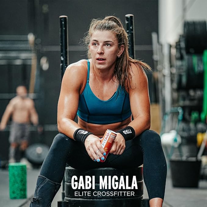 FITAID ENERGY, 200mg Natural Caffeine, Keto, Mango Sorbet, Optimum Performance Formula: BCAAs, Quercetin, Electrolytes, Omega-3s, 15 Calories, Paleo, Vegan & Gluten-Free, 12-oz. Cans (Pack of 24)