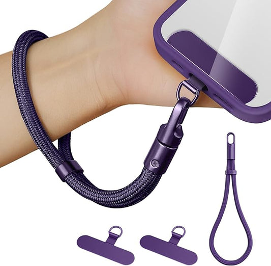 Anti Theft Phone Wrist Strap With 2 Metal Tether Tabs,Adjustable Wristlet & Hand Cell Phone Lanyard for Women and Men