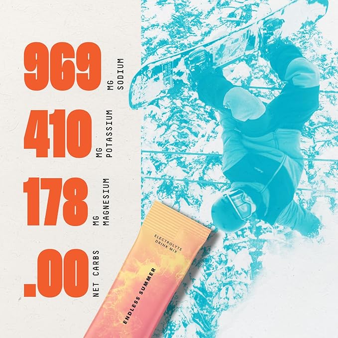 SALTT Electrolytes Powder Flavored Drink Mix - Endless Summer - 30 Hydration Packets - Magnesium, Potassium, Sodium, Trace Minerals - Zero Sugar & Gluten Free - Travel Essentials