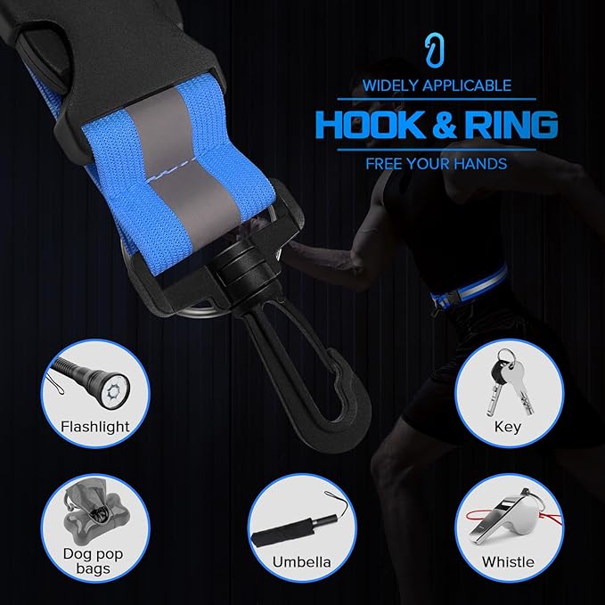 Reflective Sash for Walking at Night, High Visibility Reflective Running Gear Night Walking Safety Gear for Men Women Kids, Reflective Sash with 2 Pcs Reflective Armbands for Running Walking