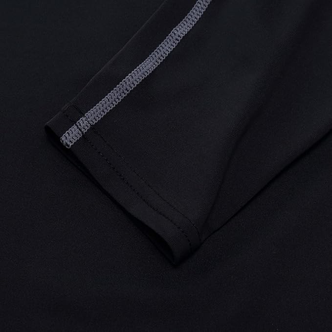 Men's Soft Slim Long Sleeve Dry-Fit Compression Gym Trainning Shirt