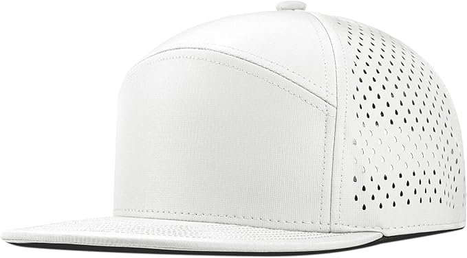 Performance Snapback Hats for Men Women,Flat Bill Cap,Golf,Running,Workout