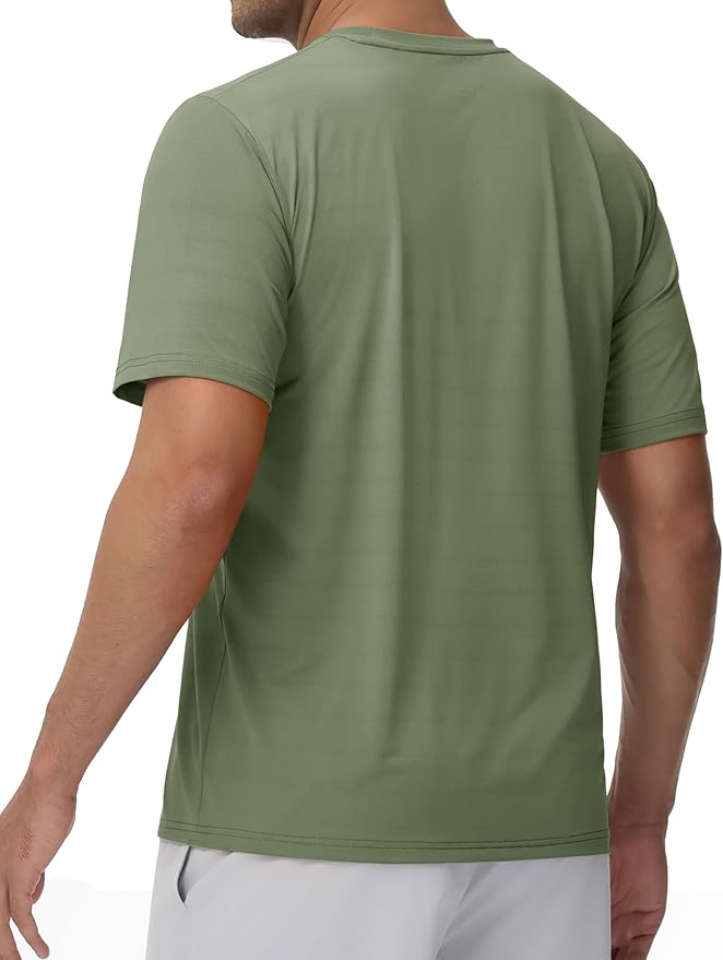 TACVASEN Men's Lightweight Athletic T-Shirts Quick Dry Workout Gym Tops Short Sleeve Running Tee Shirt Performance Activewear