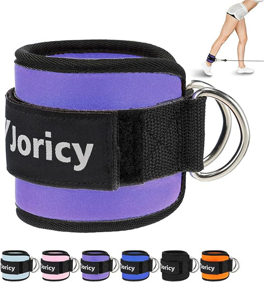 Ankle Strap for Cable Exercise Machines, Work Out Cuff Attachment Ankle Resistance Bands, Cable Kick Back Straps for Gym, Glute Workouts, Kickbacks, Leg Extensions, Hip Abductors, Booty Workouts