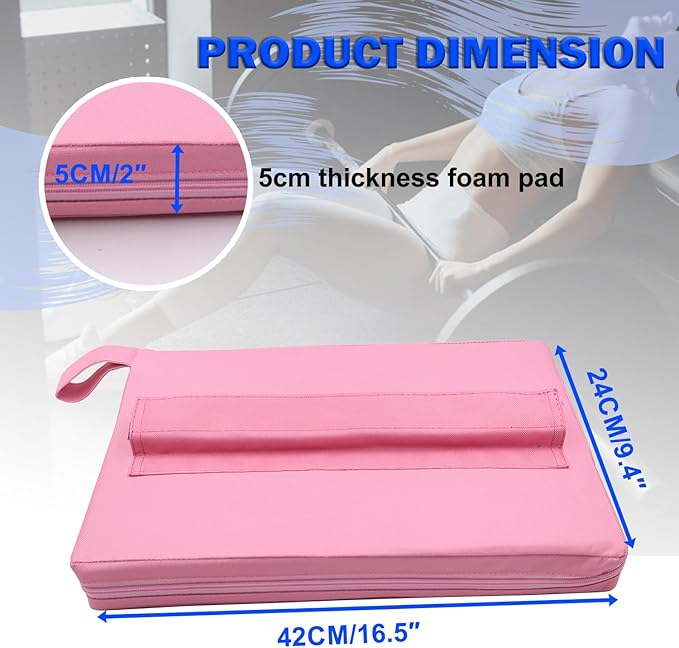 Square Hip-Thrust Pad Protective Extra Thick Foam pad for Barbell Weightlifting Hip Thrusts and Glute Bridges Workouts Home Gym Equipment