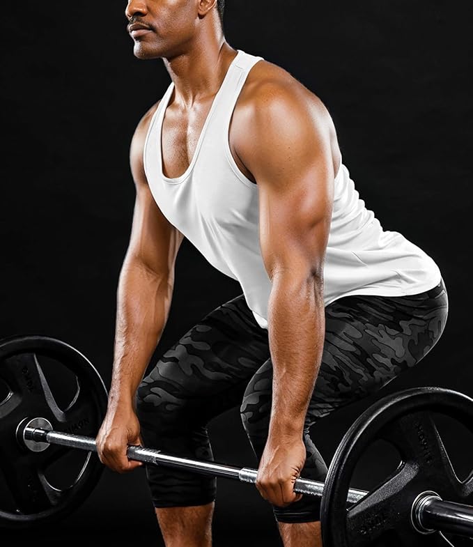 Boyzn Men's 1, 3 or 5 Pack Y-Back Workout Tank Tops, Athletic Muscle Gym Tank Tops, Fitness Bodybuilding Sleeveless T-Shirts