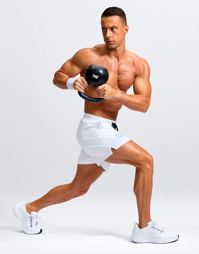 G Gradual Men's Athletic Workout Shorts with Pockets 5"/7"/9" Lightweight Quick Dry Gym Basketball Running Shorts for Men