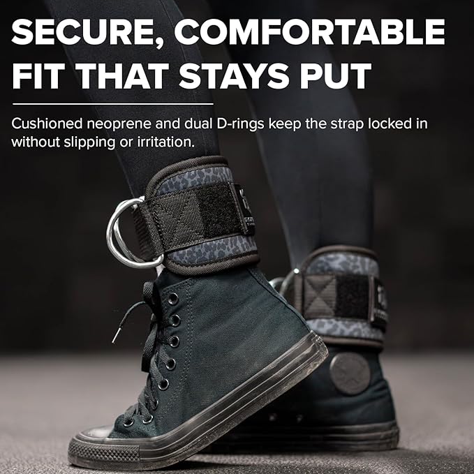 Women's Ankle Strap for Cable Machines & Resistance Bands: Gym & Home Workout Cuff Attachment for Leg Extensions, Kickbacks, Hip Abductors - Booty Exercises