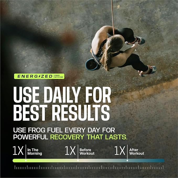 Frog Fuel Power Energized Protein Shot, 15g Protein Nano-Hydrolyzed Grass Fed Collagen, 120mg Caffeine, Fat & Sugar Free, 22 Amino Acids, 0 Carbs, Berry, 1 oz Packets, 24 Pack