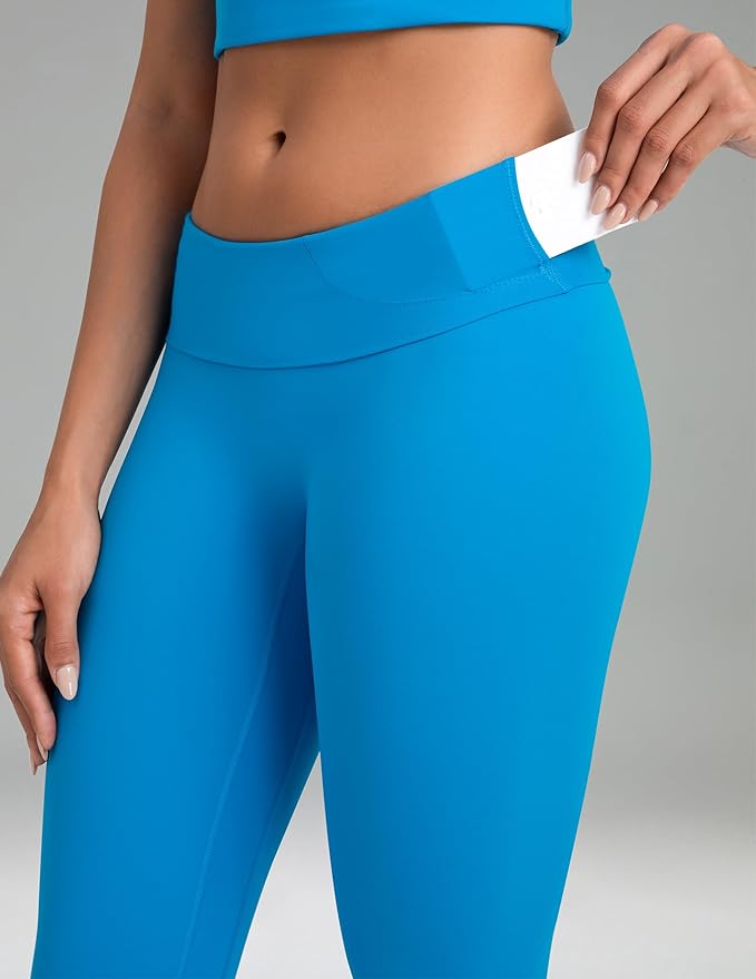 Colorfulkoala Dreamlux No Front Seam Leggings for Women 25"/28" Inseam, Seamless High Waisted Buttery Soft Yoga Pants