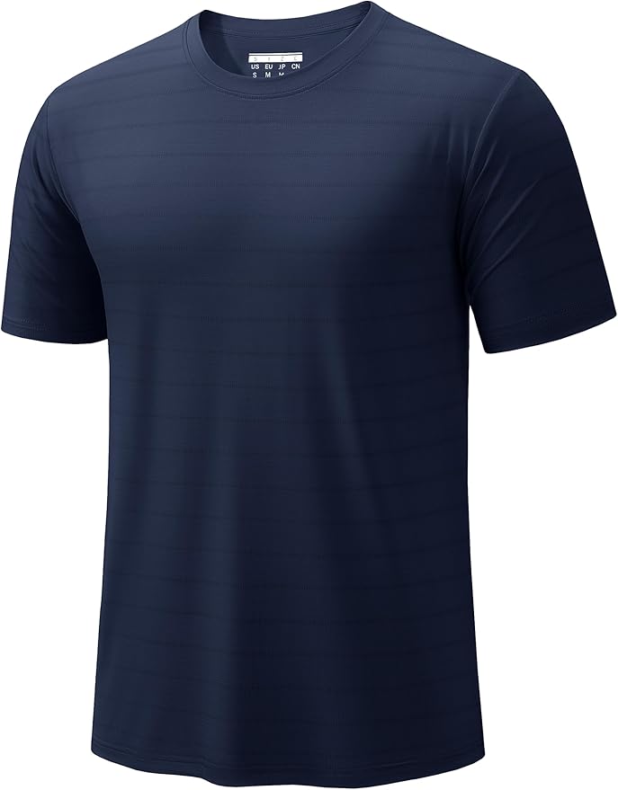 TACVASEN Men's Lightweight Athletic T-Shirts Quick Dry Workout Gym Tops Short Sleeve Running Tee Shirt Performance Activewear