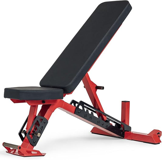 Rep Nighthawk Adjustable Weight Bench | Home Gym Incline Decline Flat Workout Bench | Heavy Duty Fitness and Strength Training Equipment | Foldable Space Saving Design