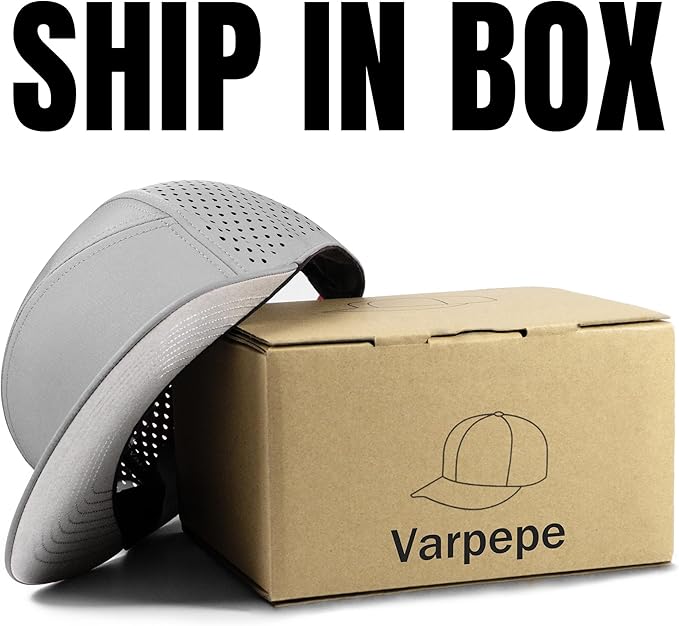 Performance Snapback Hats for Men Women,Flat Bill Cap,Golf,Running,Workout