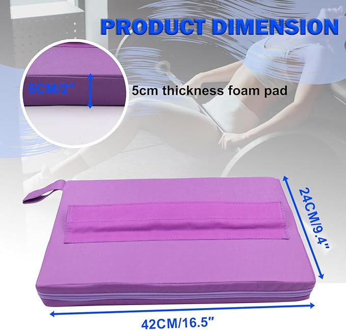Square Hip-Thrust Pad Protective Extra Thick Foam pad for Barbell Weightlifting Hip Thrusts and Glute Bridges Workouts Home Gym Equipment
