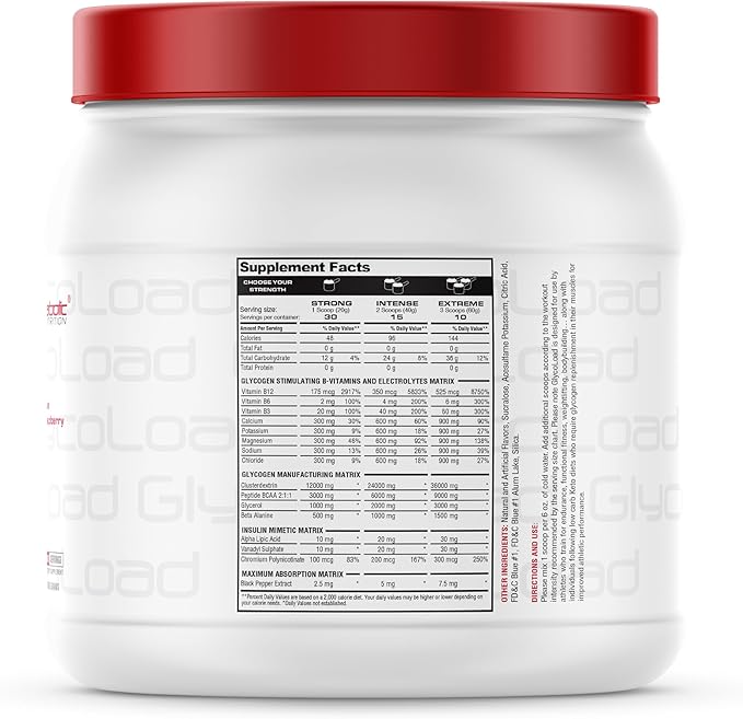 Metabolic Nutrition, Glycoload, 100% Micronized Cyclic Cluster Dextrin Carbohydrate Powder, Muscle Glycogen Loading Carbohydrate, Pre Intra Post Workout Supplement, Watermelon, 600 gm (30 ser)