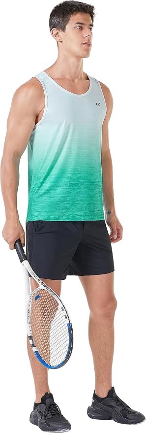 EZRUN Men's Quick Dry Sport Tank Top for Bodybuilding Gym Athletic Jogging Running,Fitness Training Workout Sleeveless Shirts