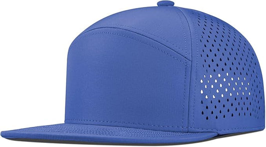 Performance Snapback Hats for Men Women,Flat Bill Cap,Golf,Running,Workout