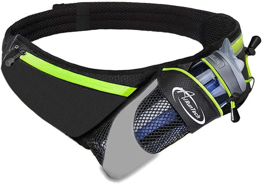 AiRunTech Running Hydration Belt with Water Bottle Holder,Hiking Fanny Pack for Phone and Wallet,Running Bag Runners Essentials Accessories Marathon Triathlon Walking Jogging Gear Gift