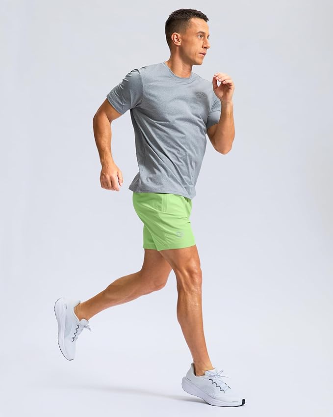 G Gradual Men's Athletic Running Shorts with Zipper Pockets Quick Dry 7"/ 5"/ 9" Workout Gym Shorts for Basketball Hiking