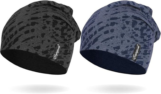 10" Multifunctional Soft Fashion Lightweight Beanies Hats, Cooling Running Skull Cap Helmet Liner Sleep Caps