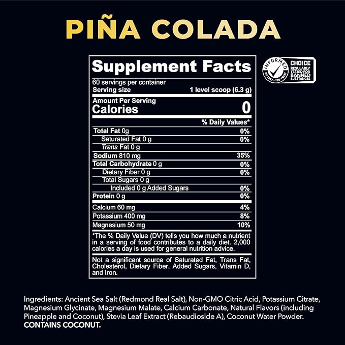 REDMOND Re-Lyte Hydration Electrolyte Powder Mix (Pina Colada)