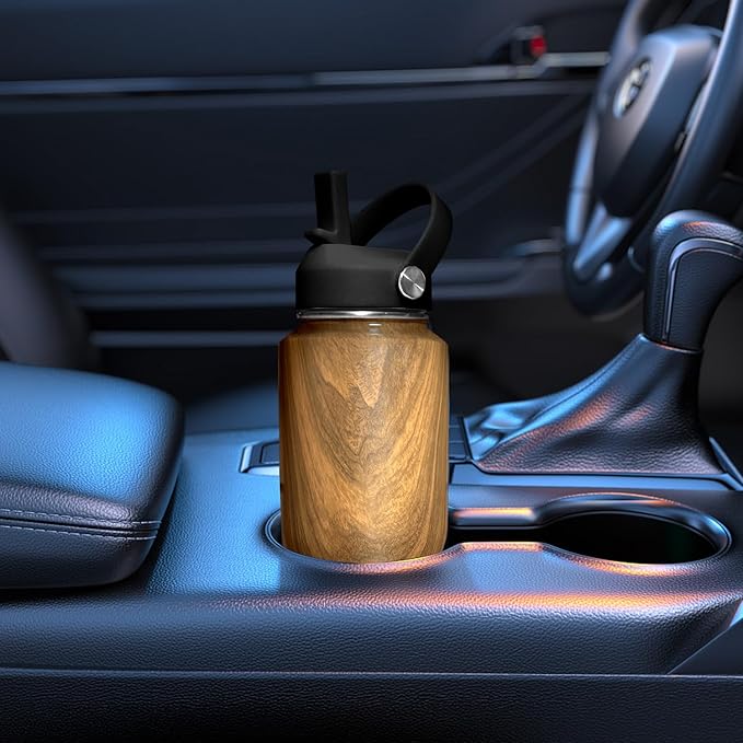 SENDESTAR 40oz Stainless Steel Water Bottle(Cold for 48 Hrs, Hot for 24 Hrs),Double Wall Vacuum Insulated Bottle with Straw Lid, Spout Lid and Flex Cap, Fit in Any Car Cup Holder