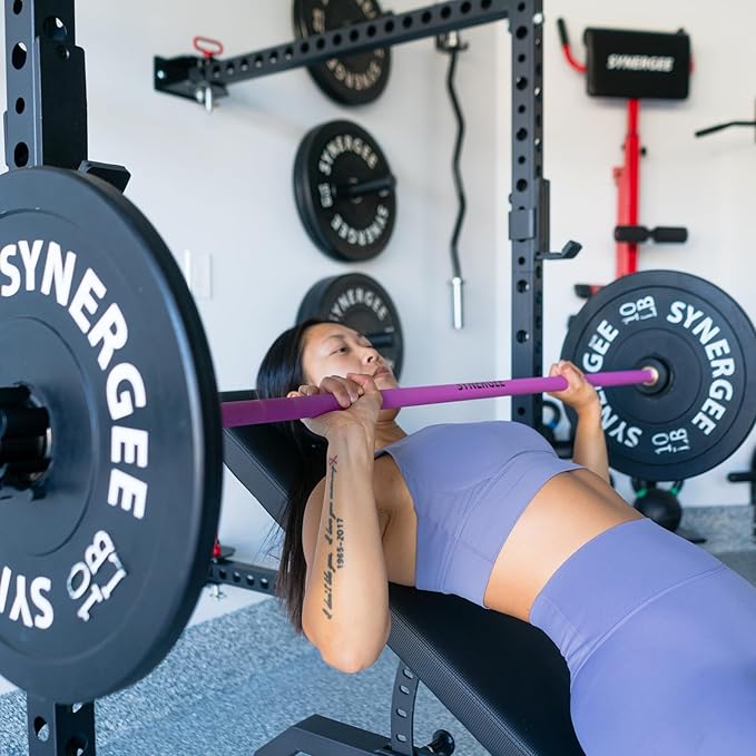 Synergee Adjustable Incline Workout Bench. Weight Bench for Dumbbell & Barbell Press Exercises & Workouts. Great for Commercial, Garage and Home Gym.