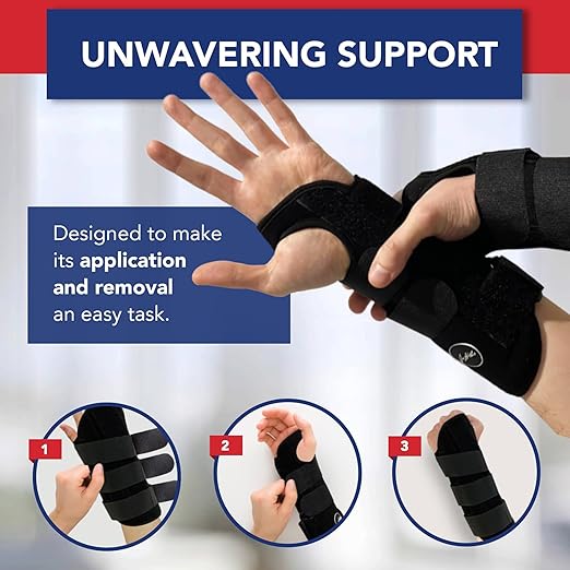 Doctor Developed Wrist supports/Wrist brace - Relief for carpal tunnel, wrist injuries, wrist support for arthritis, hand support, hand & wrist strap and Doctor Handbook