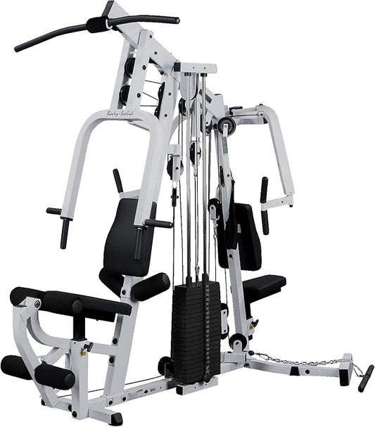 Body-Solid Multi-Station, Single Weight Stack Home Gym Machine, Arm & Leg Strength Training Functional Exercise Workout Station for Weight Lifting and Bodybuilding 310lbs. Black Weight Stack