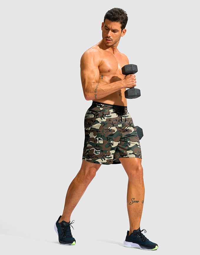 G Gradual Men's Running Athletic Shorts with Zipper Pocket 5"/ 7" Lightweight Quick Dry Gym Workout Shorts for Tennis Active