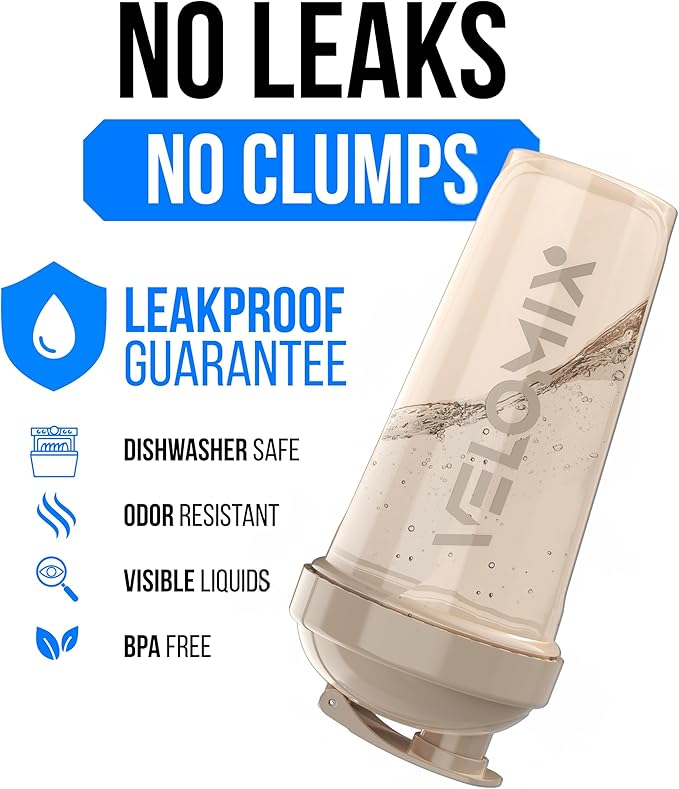 VELOMIX -6 PACK- 28 OZ Protein Shaker Bottles for Protein Mixes, Shaker Cups for Protein Shakes, Small Shaker Bottle Pack, Shaker Cup, Shakers for protein Shakes (Most Popular)