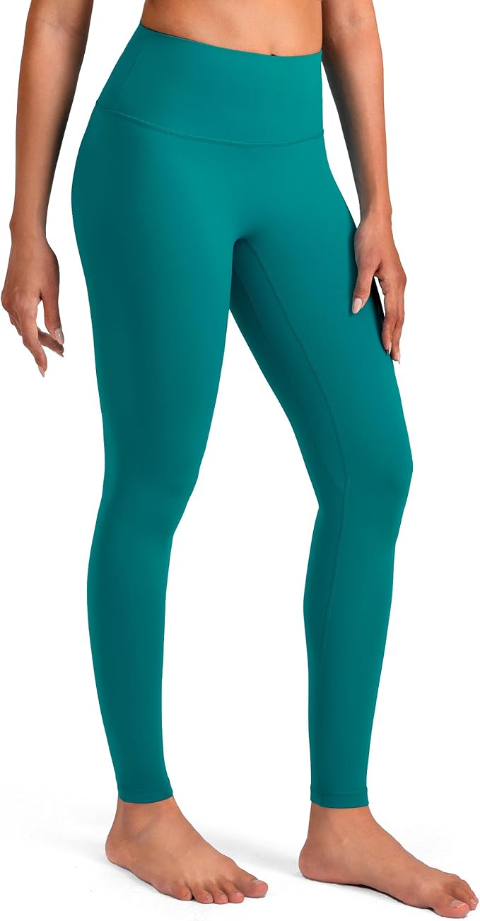 Colorfulkoala Dreamlux No Front Seam Leggings for Women 25"/28" Inseam, Seamless High Waisted Buttery Soft Yoga Pants