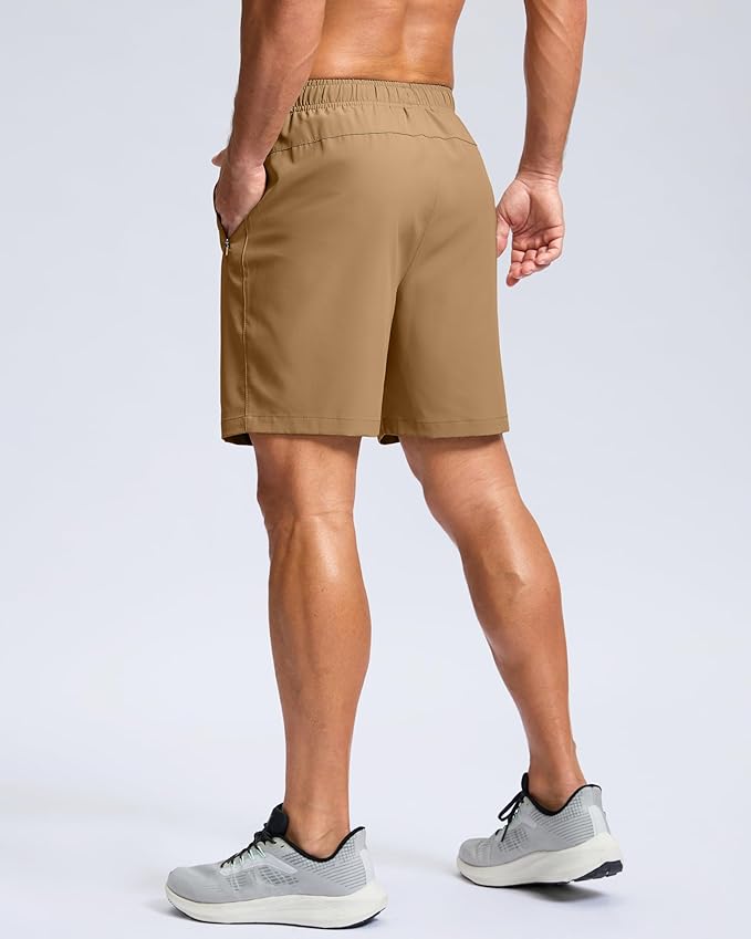 G Gradual Men's Athletic Running Shorts with Zipper Pockets Quick Dry 7"/ 5"/ 9" Workout Gym Shorts for Basketball Hiking